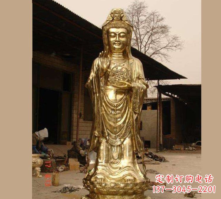 沈阳铜雕南海观音
