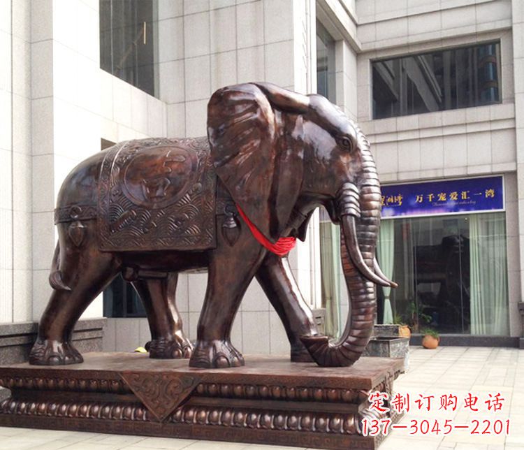 沈阳铜雕企业招财大象