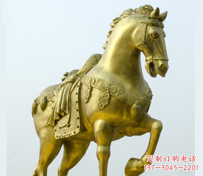 沈阳铜雕商场招财动物马雕塑