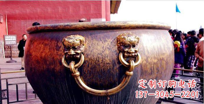 沈阳铜雕水缸寺庙景观雕塑