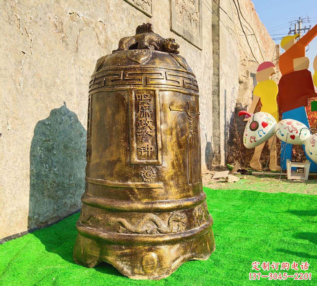 沈阳铜雕寺庙警钟雕塑摆件
