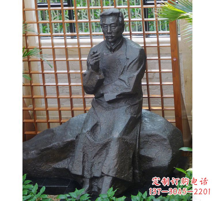 沈阳铜雕校园名人鲁迅