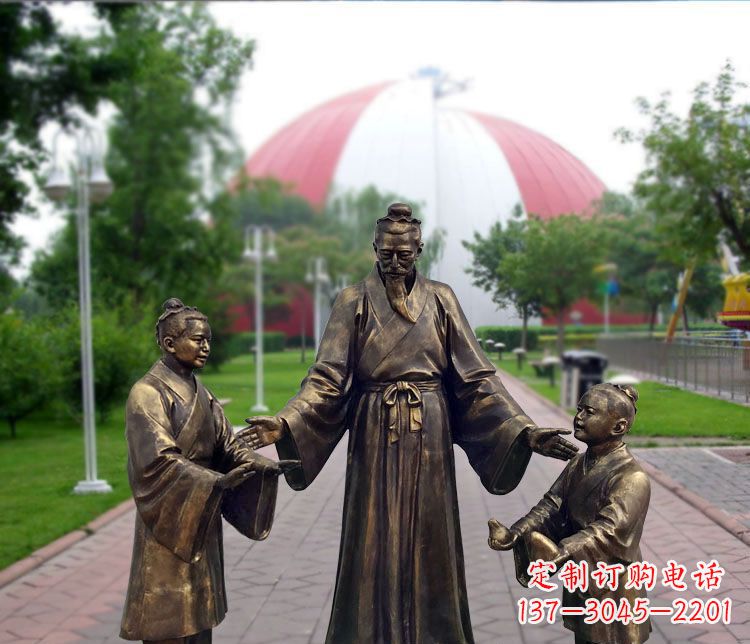 沈阳铜雕园林孔融让梨