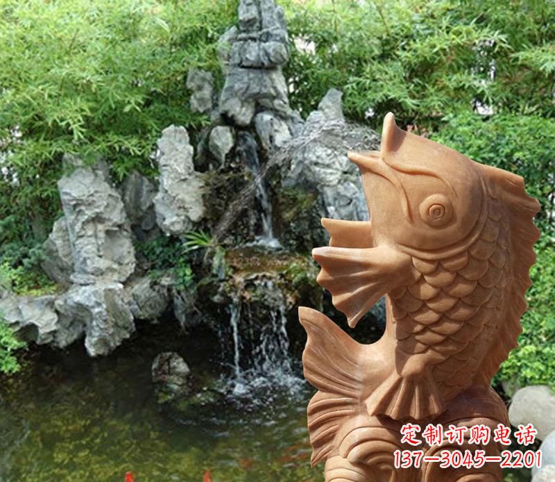 沈阳晚霞红鲤鱼喷泉