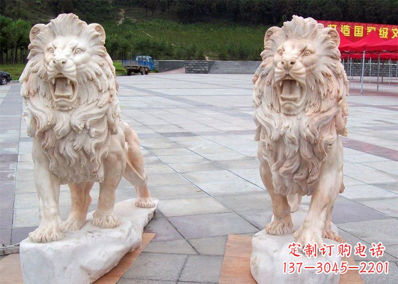沈阳晚霞红欧式西洋狮子