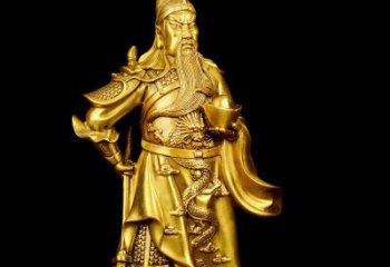 沈阳关公铜雕，传承古典传统