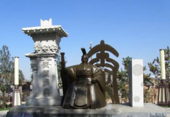 沈阳秦始皇雕塑，精致细腻，传承历史之美
