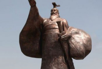 沈阳秦始皇铜雕精美塑像，让历史回溯至您身边