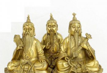 沈阳三清祖师神像铜雕，古典经典展现