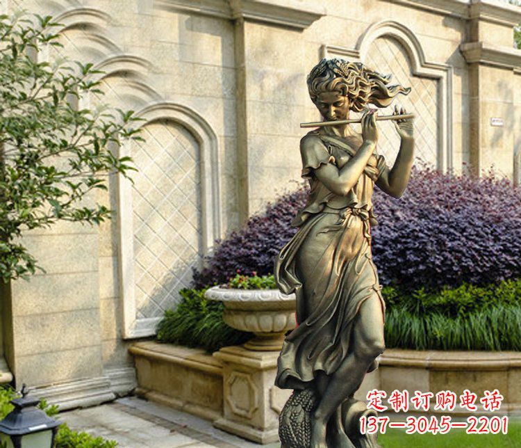 沈阳西方女人别墅景观铜雕塑