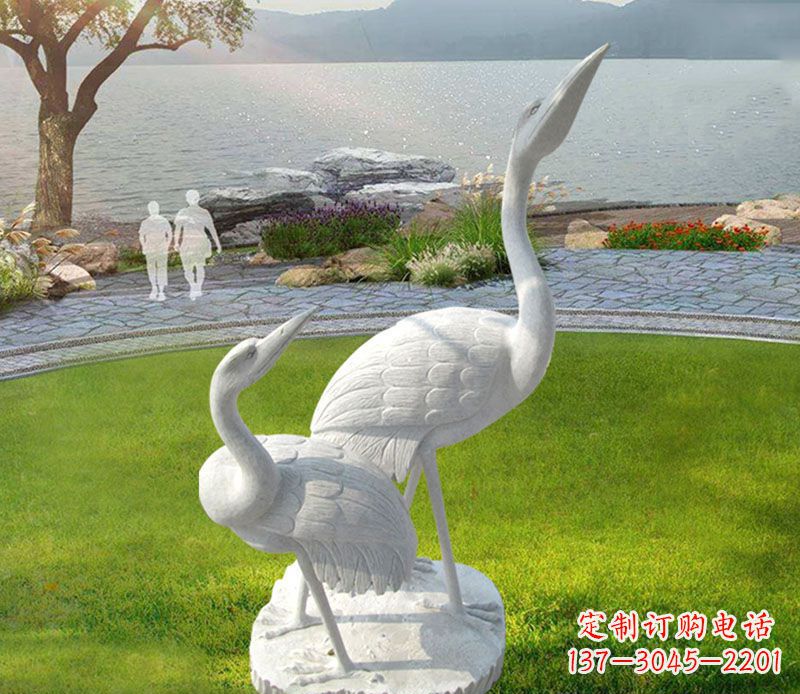 沈阳仙鹤石雕公园动物雕塑