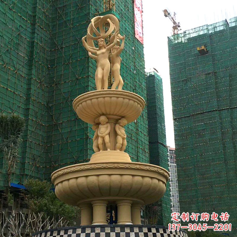 沈阳小区大型欧式人物景观喷泉