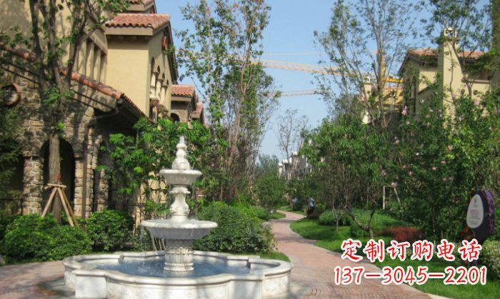 沈阳小区景观大理石喷泉石雕 (5)