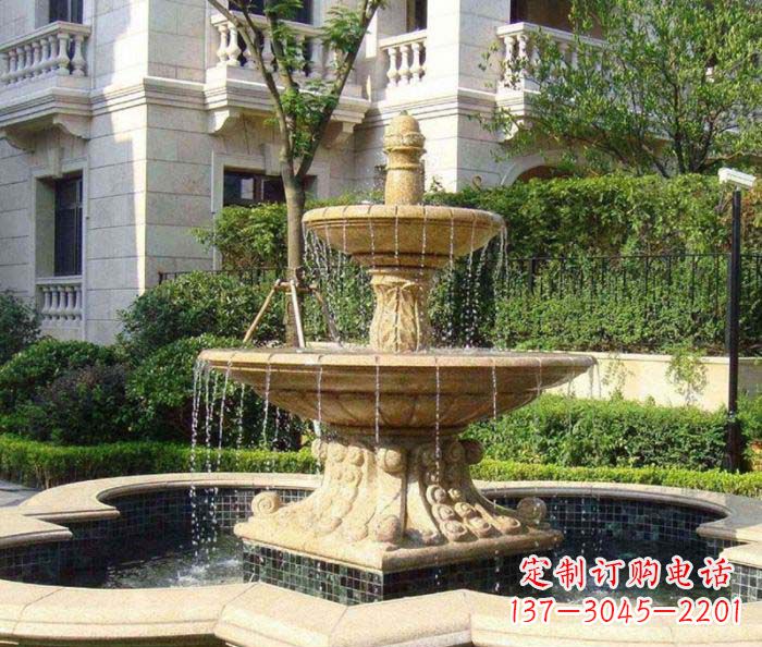 沈阳小区景观大型喷泉石雕 (2)