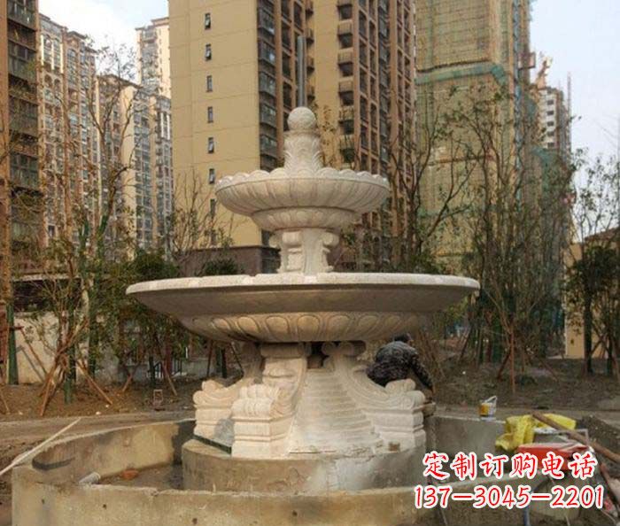 沈阳小区景观大型喷泉石雕 (3)