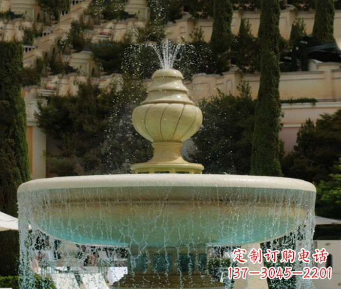 沈阳小区景观多层喷泉石雕_2