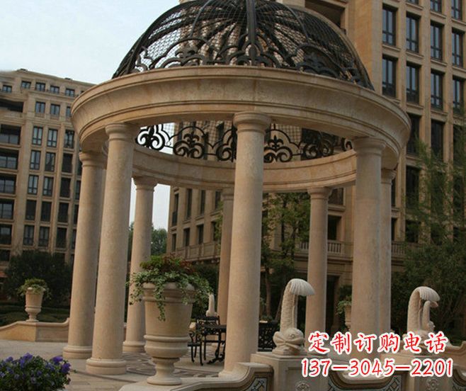 沈阳小区景观欧式石雕凉亭