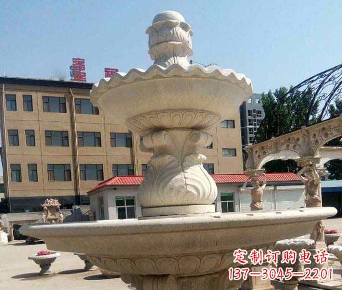 沈阳小区景观砂岩大型喷泉石雕