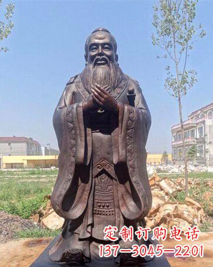 沈阳校园孔子雕像 (2)