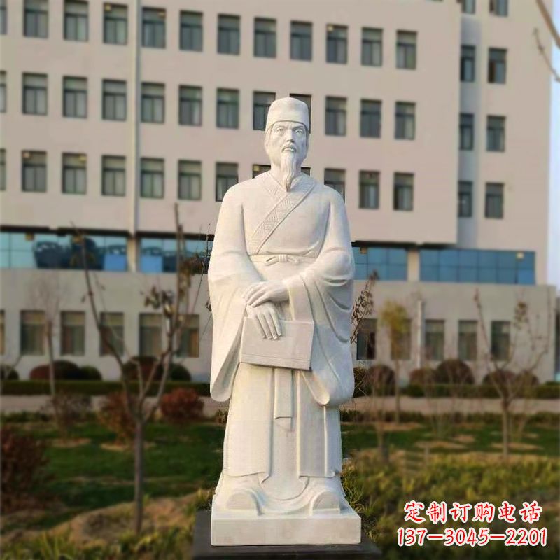 沈阳校园名人汉白玉雕塑医院医学院古代著名人物雕像