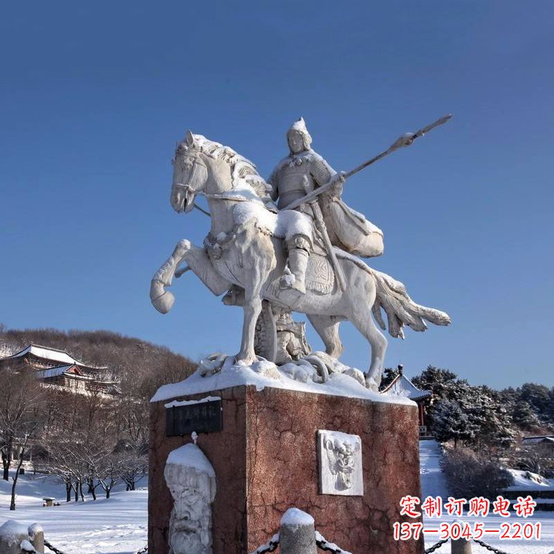 沈阳薛仁贵骑马雕像-中国历史名人唐朝名将景区景观雕塑