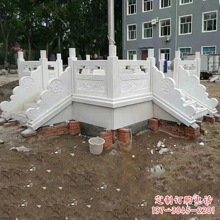 沈阳学校汉白玉升旗台石雕