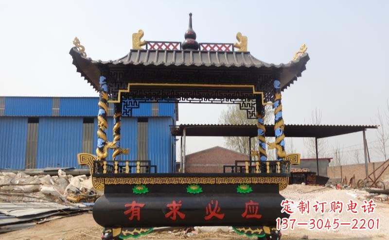 沈阳有求必应香炉寺庙铜雕