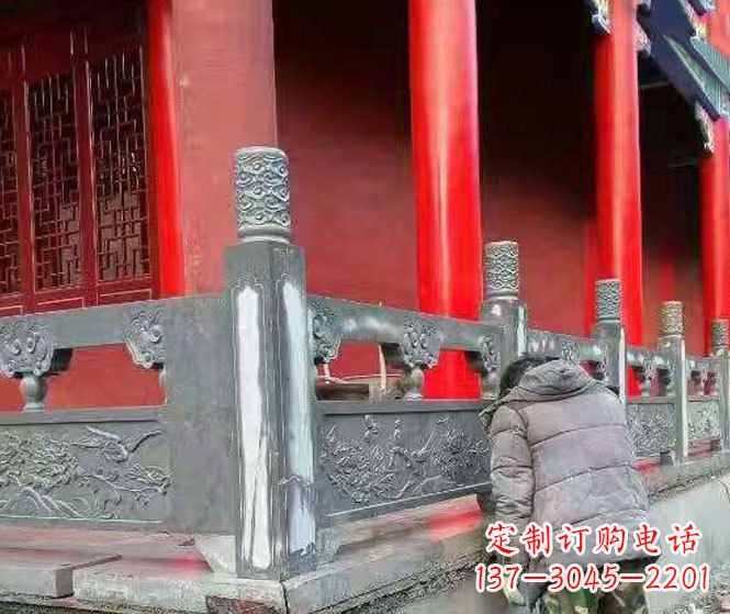 沈阳园林仿古石栏板景观石雕 (9)
