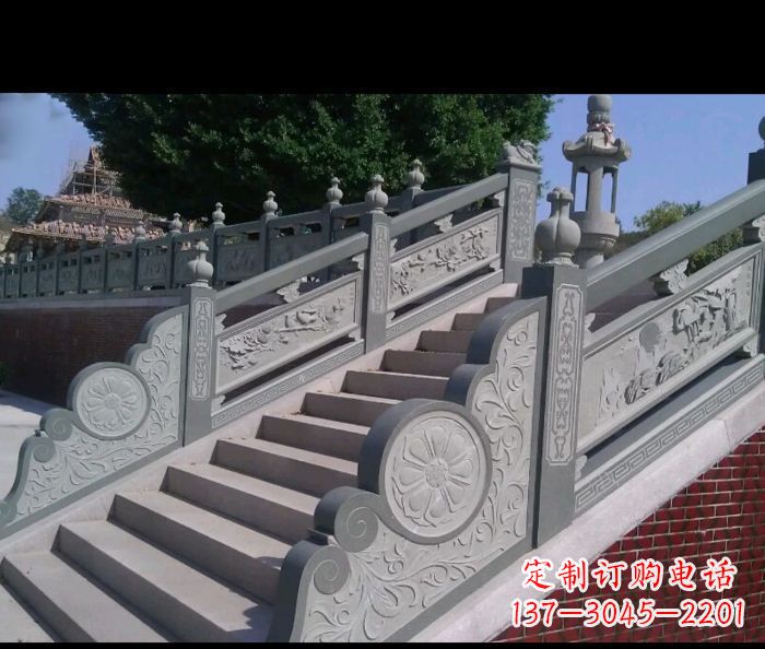 沈阳园林景观大理石栏板雕塑 (4)