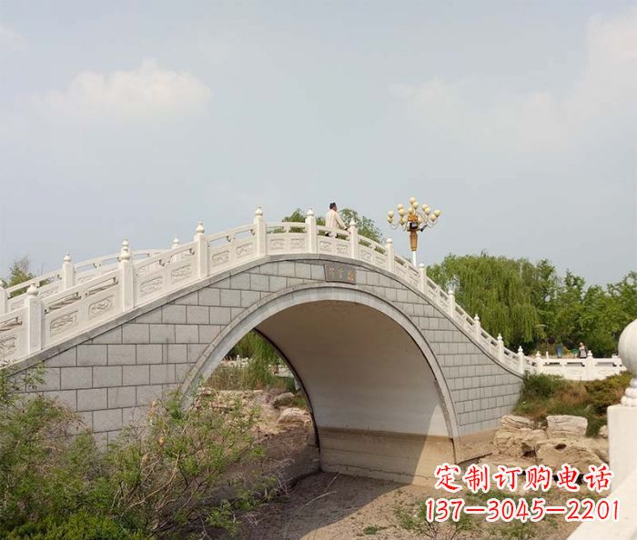 沈阳园林景观大理石桥栏板石雕 (6)