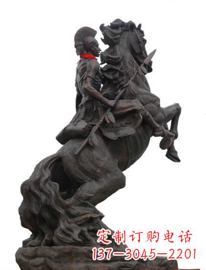 沈阳战士与马 铸铜雕塑