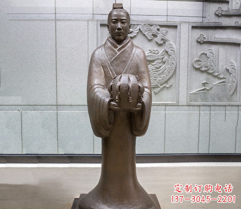 沈阳张衡科学家 人物铜雕