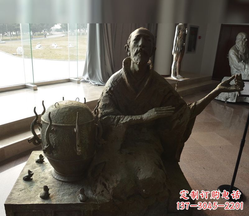 沈阳张衡铜雕