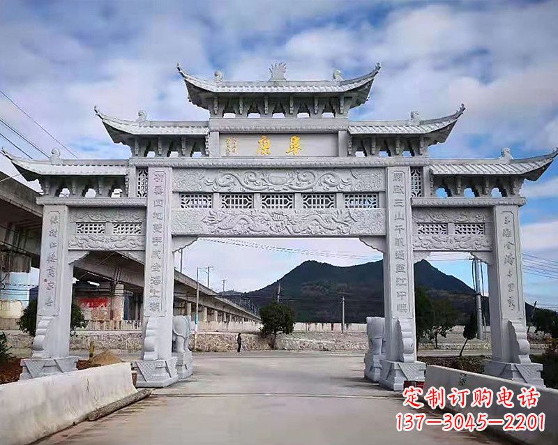 沈阳张掖石雕牌坊雕刻