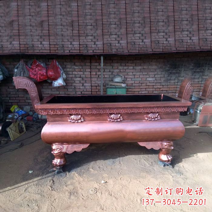 沈阳长方形铜香炉