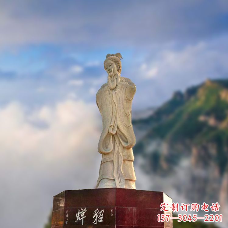 沈阳中国古代四大美女之貂蝉景观石雕