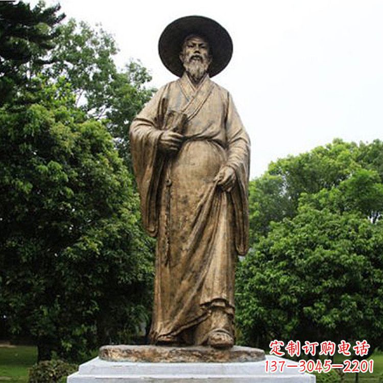 沈阳中国历史文化名人北宋文学家苏轼苏东坡铜雕像