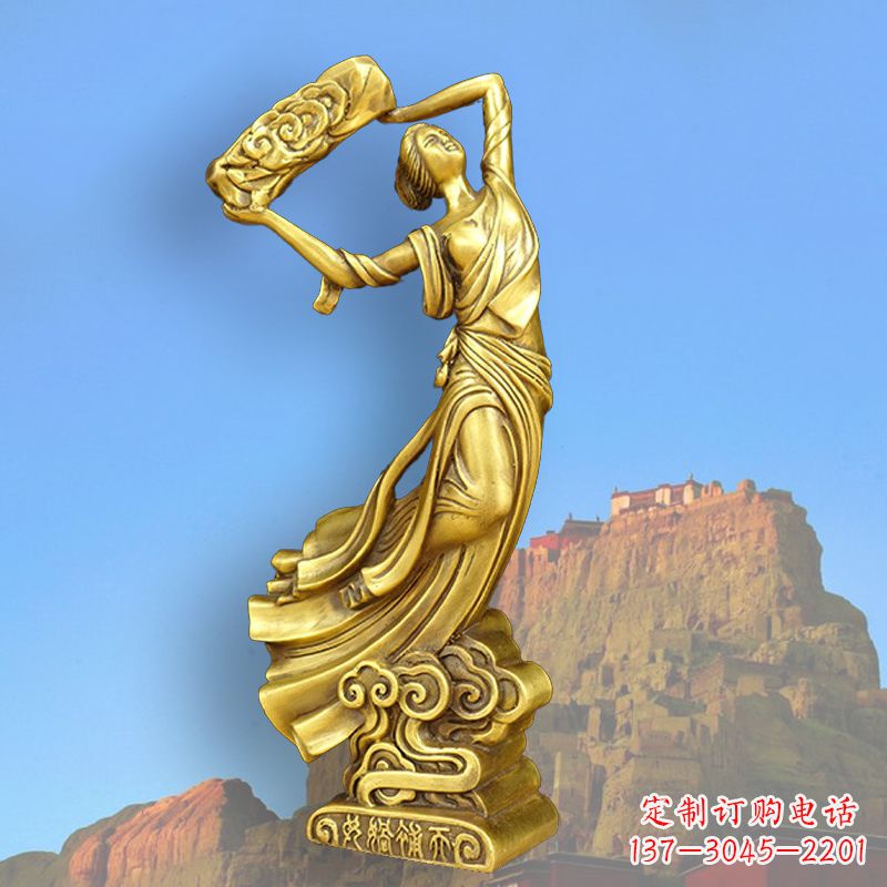 沈阳中国上古传说“女娲补天”铸铜雕塑