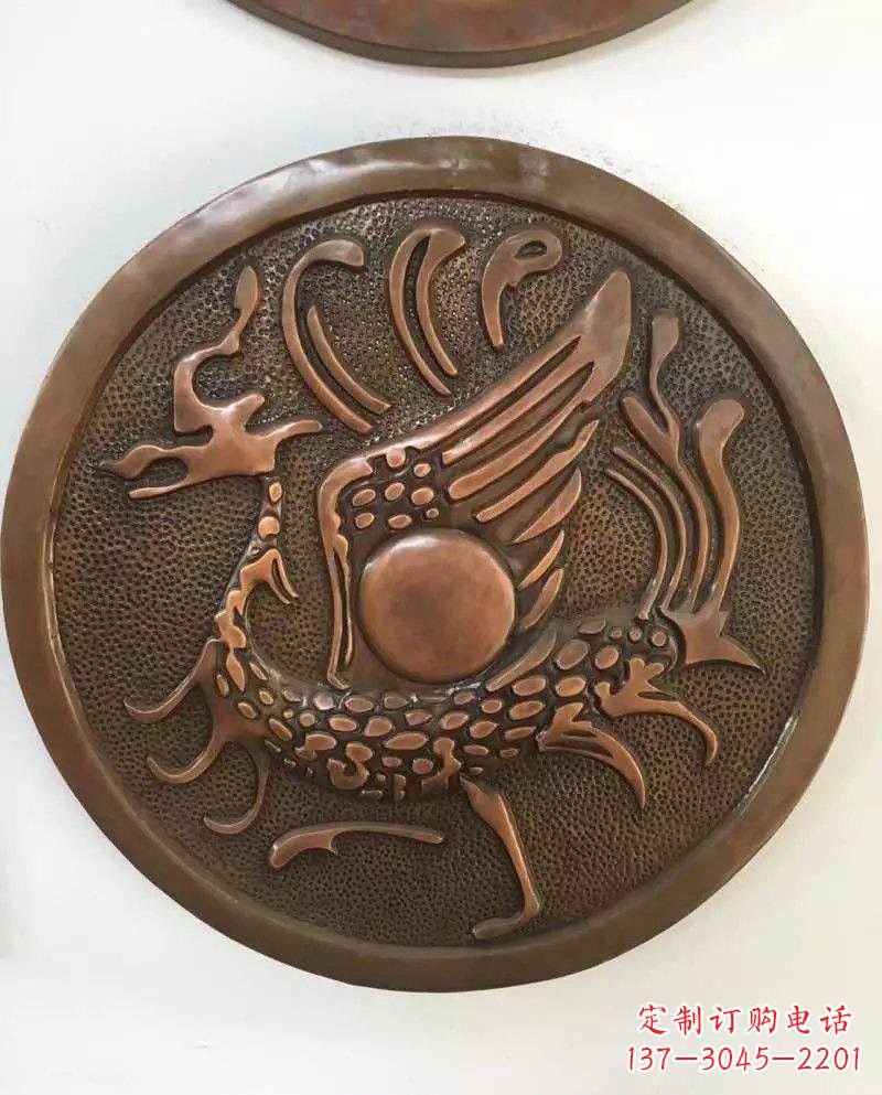 沈阳朱雀铜浮雕