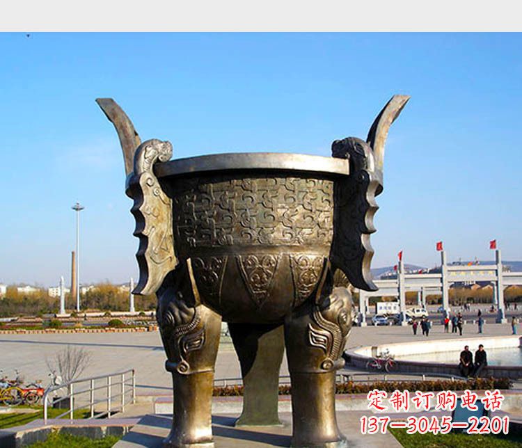 沈阳铸铜广场圆形景观香炉