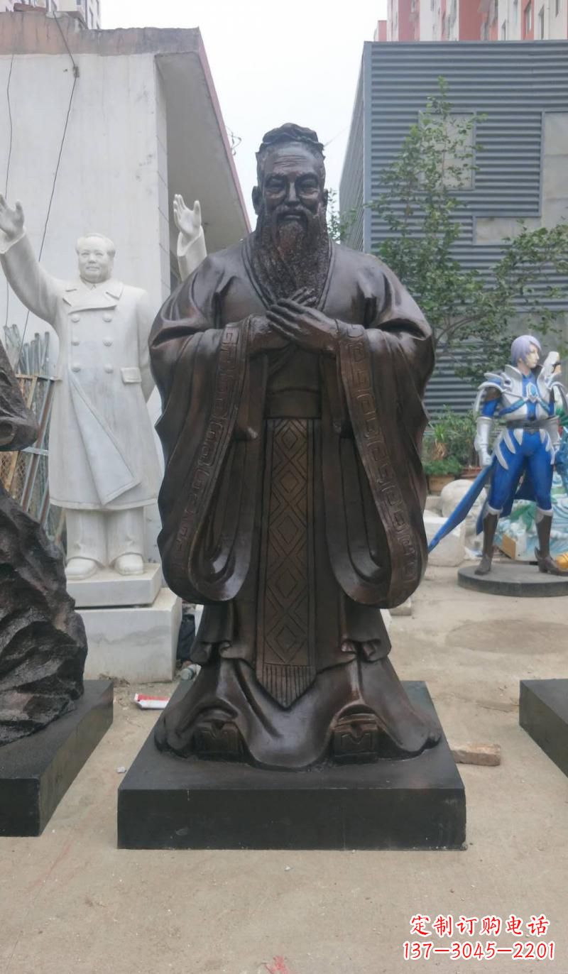 沈阳铸铜孔子雕塑