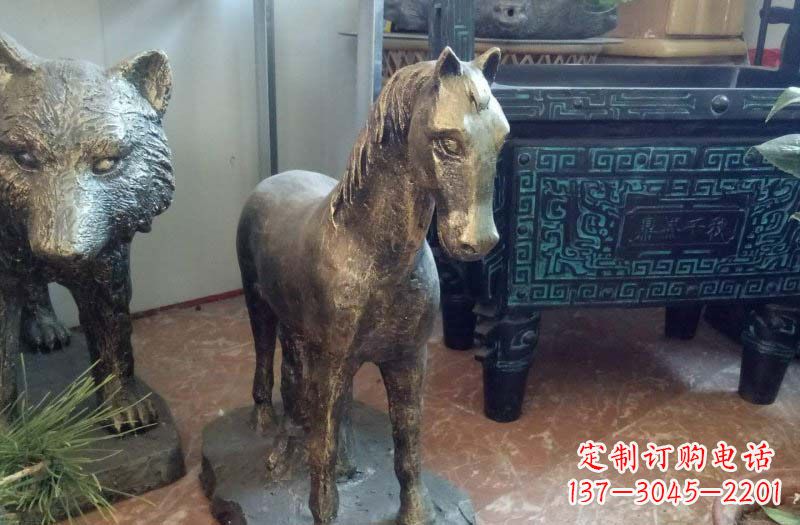 沈阳铸铜马雕塑222