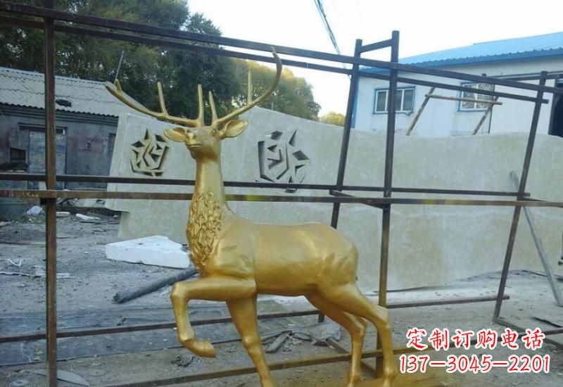 沈阳铸铜梅花鹿雕塑