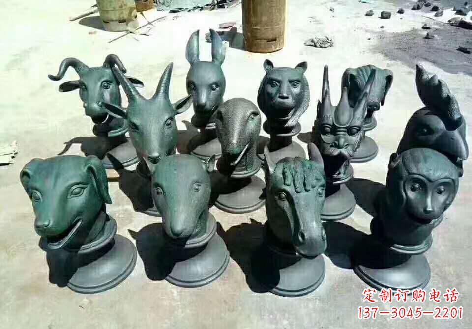 沈阳铸铜十二生肖动物雕塑